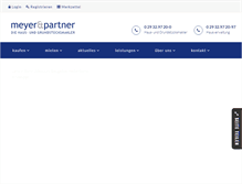 Tablet Screenshot of meyerpartner.de